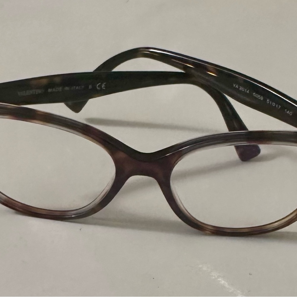 Valentino Brown Tortoiseshell Oval Women's Glasses